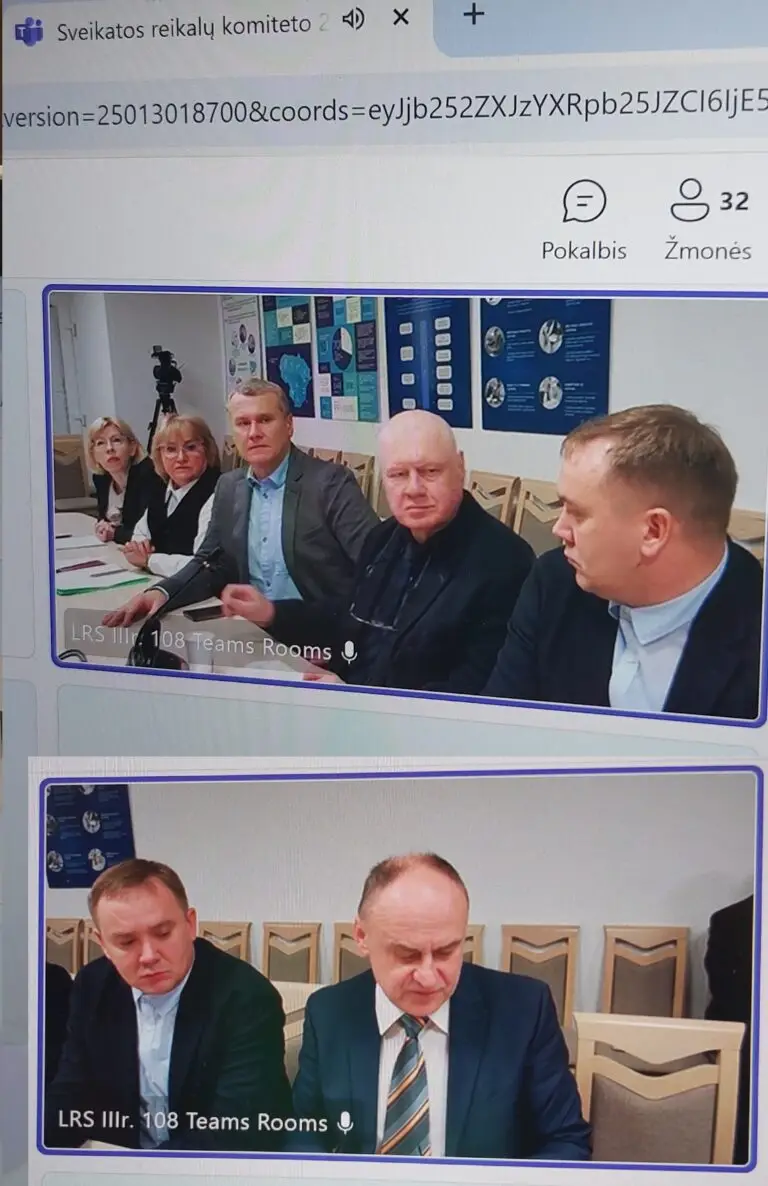 Read more about the article LEDAI PAJUDĖJO – GMP DARBUOTOJUS SEIMO SVEIKATOS REIKALŲ KOMITETAS IŠGIRDO
